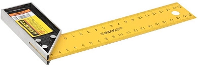 Угольник "STANDARD" столярный, стальное полотно, 200мм (34302-20) STAYER