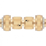Набор для соединения шлангов 3/4", (переходник, 2 соединит.аквастоп), латунный (66211) PALISAD