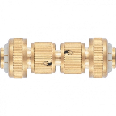 Набор для соединения шлангов 3/4", (переходник, 2 соединит.аквастоп), латунный (66211) PALISAD