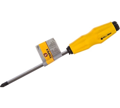 Отвертка "+" PH2х150 мм, CrV (39D263) TOPEX