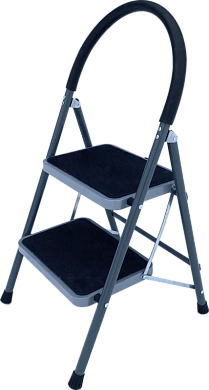 Лестница-стремянка алюм. с широкими ступенями MCH (2 ступ. 44/85см, 3.8кг) АЛЮМЕТ