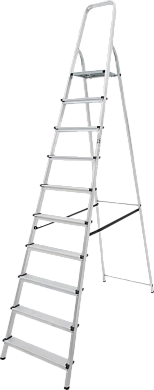 Лестница-стремянка алюм., серия NV1110 (10 ступ. 217/293 см, 7.5 кг) (1110110) Новая высота