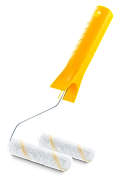 Валик меховой 100мм/6мм, туба 15мм, ворс 7мм, полиакрил "Gepard", 2шт. (0124-151510) HARDY