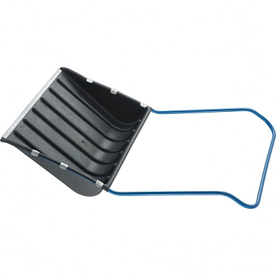 Движок снеговой пластиковый, 735*555*1250мм, стальная рукоятка (61593) СИБРТЕХ