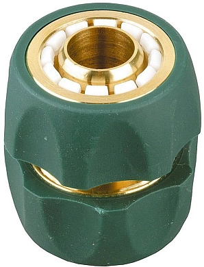 Муфта "Profi-Plus" (шланг-шланг), латунная с покрытием TPR, 3/4" (4244-55119B) RACO