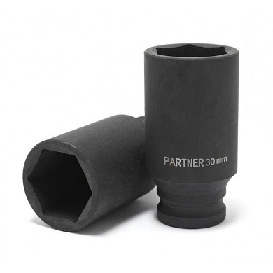 Головка ударн. 1/2" 22мм, 6гр., глубокая, CrMo (PA-4458522) Partner