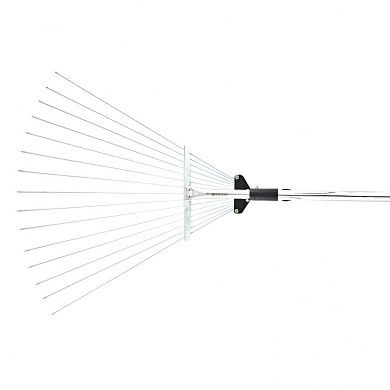 Грабли веерные стальные, 190-520х1200-1500 мм, 15 зуб., раздв., стальной черенок (6175655) PALISAD