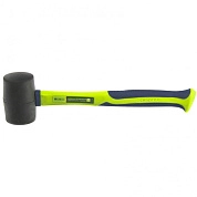 Киянка резиновая, 450г., черная резина, фибергласовая рукоятка (11164) СИБРТЕХ