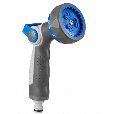 Пистолет-распылитель для полива регулируемый 9 функций Metal, TPR coated (HD-G1130) H-D
