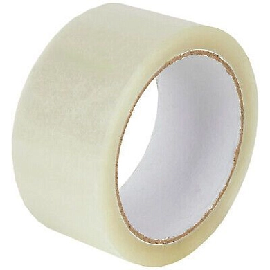 Лента клеящая упаковочная (скотч) 48мм/66м, прозрачная (00580-044866) BAUWELT