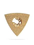 Полотоно CARBIDE ВК8 Р60 80мм треугол. зачистное с тв. крошк.: клей, краска (15583-P60) ЗУБР