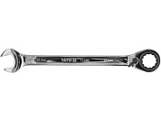 Ключ комбинированный с трещоткой с переключением 22мм CrV (YT-1665) YATO