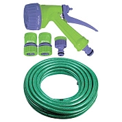 Набор поливочный, шланг 1/2" 15м, 7-реж пистолет, соед., адаптер (67424) PALISAD