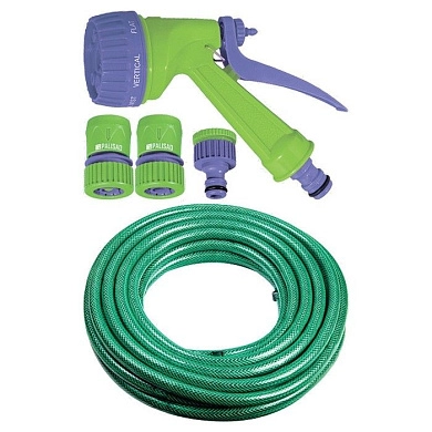 Набор поливочный, шланг 1/2" 15м, 7-реж пистолет, соед., адаптер (67424) PALISAD