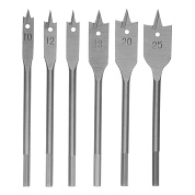 Набор сверл перовых по дереву, 10-12-16-18-20-25 мм, 6 шт. 6-гр. хвостовик (704155) СИБРТЕХ