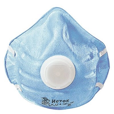 Полумаска фильтрующая формованная, с клапаном "Исток-1ФК" (FFP2)
