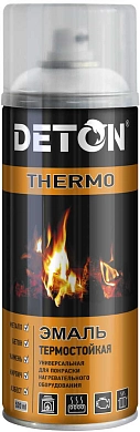 Эмаль термостойкая - Белая - аэр. 520мл THERMO (DTN-A70789) DETON