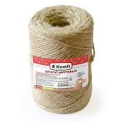 Шпагат джутовый, 100 м, 1200 текс, бурый (16608) Komfi
