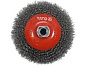 Щетка дисковая (гофр) 100мм/М14, INOX, конич.(YT-47612) YATO фото2