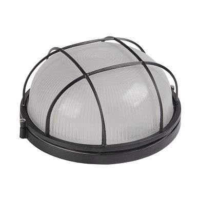 Светильник НБП 03-100-002 100Вт (230В E27 IP54 круг/c решеткой черный) SV0107-0058 ВЭТП Свет