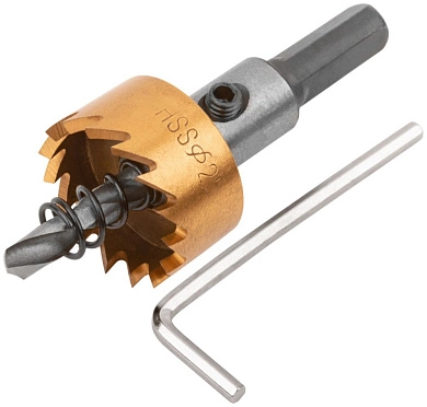 Коронка кольцевая по металлу, HSS сталь, титановое покрытие 25 мм (F_36864) FIT