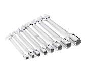 Набор ключей комбинир. торцевых 8-22мм, удлин., с трещоткой, 12пр. (121368) HORTZ