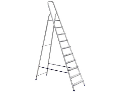 Лестница-стремянка алюм. одностор., серия NV1118 (3 ступ. 60/131 см, 3.5 кг) (1118103) Новая высота