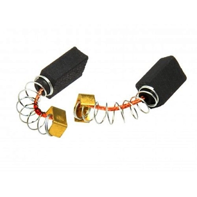 Комплект угольных щеток 9х9х17мм пружина, пятак П-образный для дрели 500W (2шт.)(G85313) GEKO