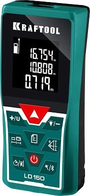 Дальномер "LD-150" лазерный, дальность 5см - 150м, точность 1.5 мм (34767) KRAFTOOL
