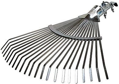 Грабли веерные регулируемые, 22 плоских зубца, гальванизир. покр., 300-450мм (4231-53/736) RACO