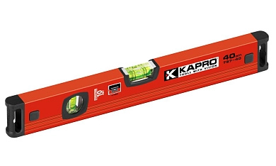 Уровень строительный 40см (0.5мм/м, 2 колбы, 516г/м), быт. (787-40-40) KAPRO