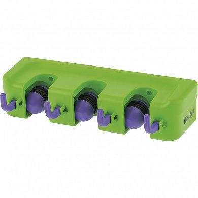 Держатель настенный пластиков. для садово-огородного инструмента, 3 ячейки, 4 крюка (68301) PALISAD