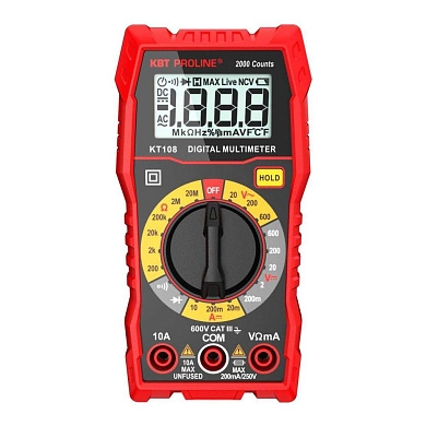 Мультиметр цифровой KT 108 серия PROLINE (86324) КВТ