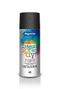Краска аэрозольная  металлик "Черная" акриловая (265г) RAL 790M MAGICLINE