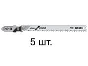 Пилка для лобзика T 101 B Clean for Wood (в упаковке 5шт.), (2.608.630.030) BOSCH