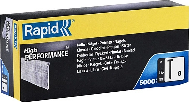 Гвозди супертвердые, закаленные тип 300 (F / J / 47 / 8), 15 мм, 5000 шт (40100532) RAPID