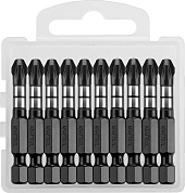 Бита PZ3  L= 50 мм, ударная, 1/4", 10 шт. "Impact Pro" (26193-3-50-S10) KRAFTOOL