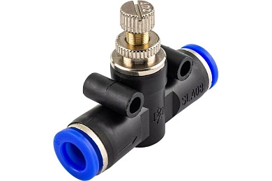 Фитинг для пластиковых трубок с регулятором 8x8мм (F-SPA08) Forsage