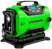 Компрессор автомобильный аккум. Greenworks ACG301 24В/12В (11 бар), без АКБ и ЗУ