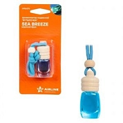 Ароматизатор подвесной "Бутылочка" морской бриз AIRLINE