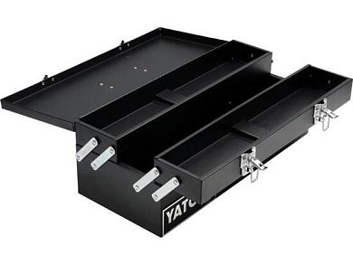 Ящик для инструмента металлический, раздвижной, 3 отделения 460x200x180 мм (YT-0884) YATO