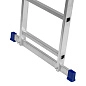 Лестница алюмин., 3х14 ступ, трехсекц., 7010мм, слож.3967х445х180мм, (97824) СИБРТЕХ фото8