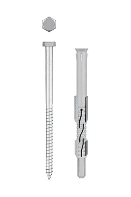 Дюбель фасадный, нейлон/цинк ФД-П 10х140мм, 50 шт (301475-140) ЗУБР