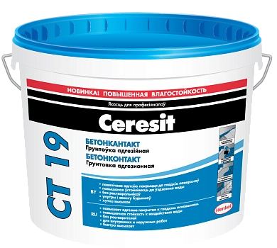 Грунтовка адгезионная СТ 19 CERESIT, 10.0 л