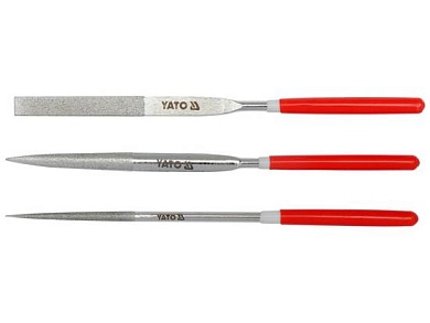 Надфили алмазные, 3пр. (4х160x50мм)(YT-6150) YATO