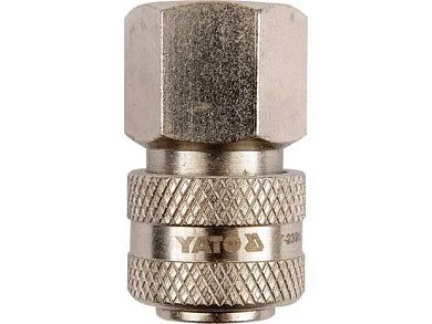 Соединение быстросъемное с клапаном внутренняя резьба 1/2" (YT-2395) YATO