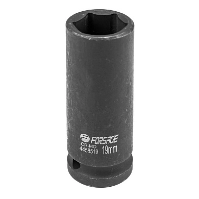 Головка ударн. 1/2" 19мм 6гр. глубокая (F-4458519) Forsage