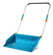 Движок снеговой (скрепер) с телескопической ручкой, пласт. ковш  760мм (39943) GRINDA