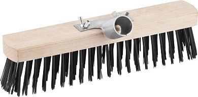 Щетка GRINDA "EURO" уличная без ручки, буковая колодка, мет щетина, с металлическим держателем для ч