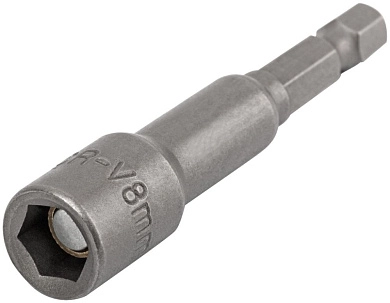 Насадка магнитная с торцовой головкой 8мм, L 65мм, 1/4" (F_57948) FIT